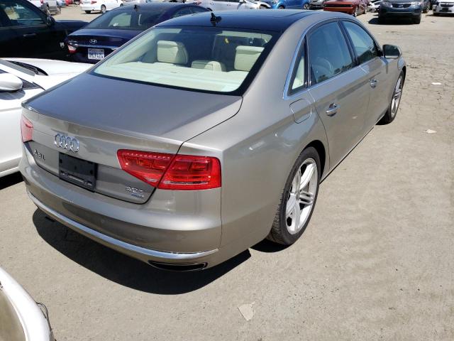 WAUR2AFD8DN012064 - 2013 AUDI A8 L QUATTRO BEIGE photo 3