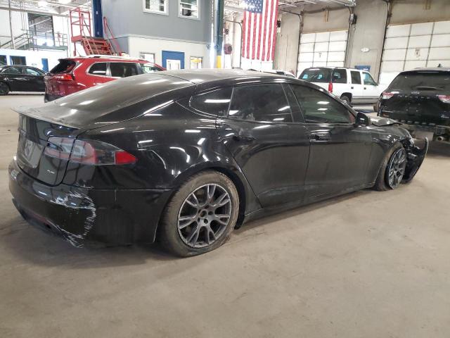 5YJSA1E64MF454817 - 2021 TESLA MODEL S BLACK photo 3
