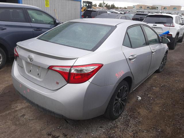 2T1BURHE5EC096805 - 2014 TOYOTA COROLLA L SILVER photo 3