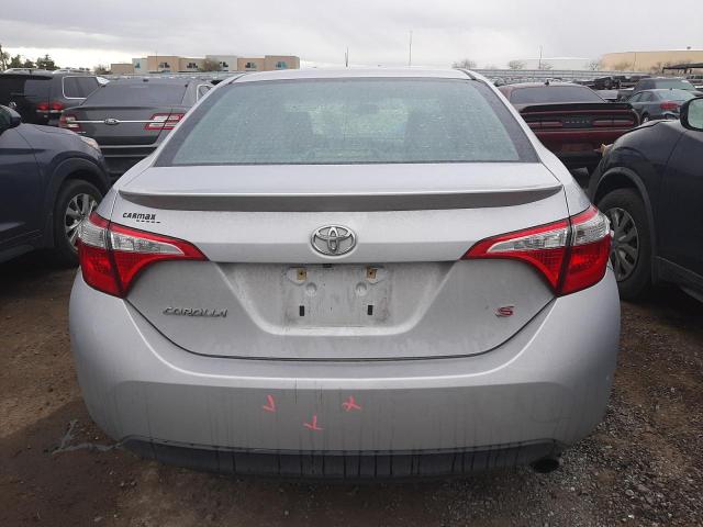 2T1BURHE5EC096805 - 2014 TOYOTA COROLLA L SILVER photo 6