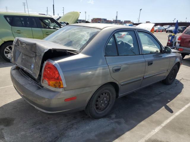 KMHCG45C84U544713 - 2004 HYUNDAI ACCENT GL GRAY photo 3