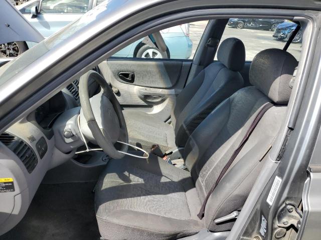 KMHCG45C84U544713 - 2004 HYUNDAI ACCENT GL GRAY photo 7