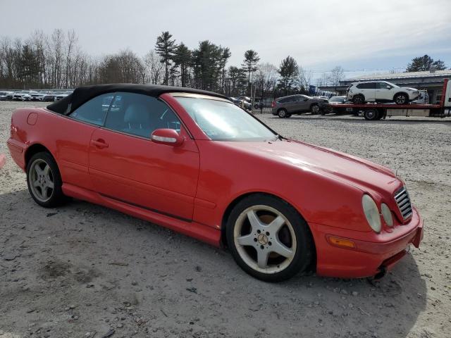 WDBLK70G32T104219 - 2002 MERCEDES-BENZ CLK 430 RED photo 4