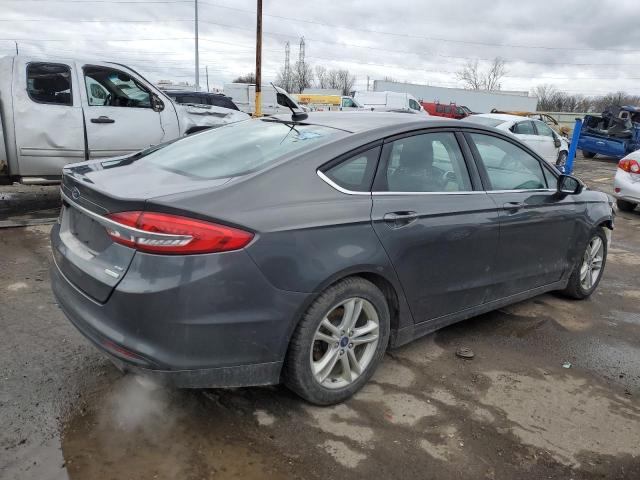 3FA6P0HD5JR223770 - 2018 FORD FUSION SE GRAY photo 3