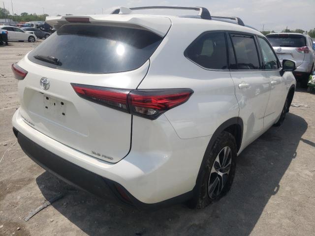 5TDGZRBH6LS053847 - 2020 TOYOTA HIGHLANDER XLE Blanco foto 3