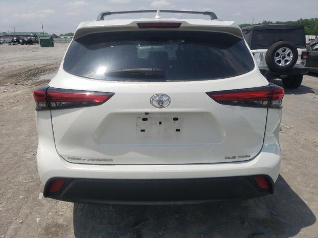 5TDGZRBH6LS053847 - 2020 TOYOTA HIGHLANDER XLE Blanco foto 6