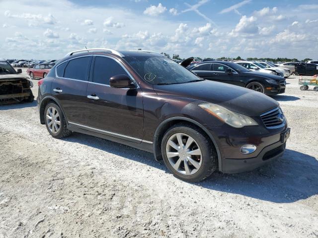 JNKAJ09F18M351348 - 2008 INFINITI EX35 BASE MAROON photo 4