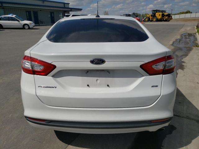 3FA6P0H71DR305350 - 2013 FORD FUSION SE WHITE photo 6