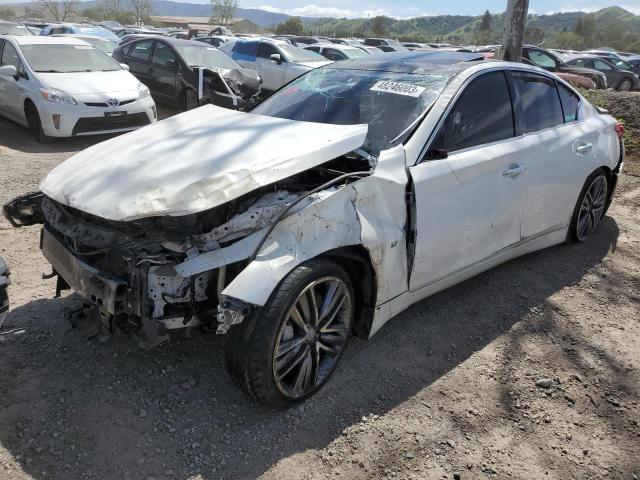 JN1BV7APXFM358466 - 2015 INFINITI Q50 BASE WHITE photo 1