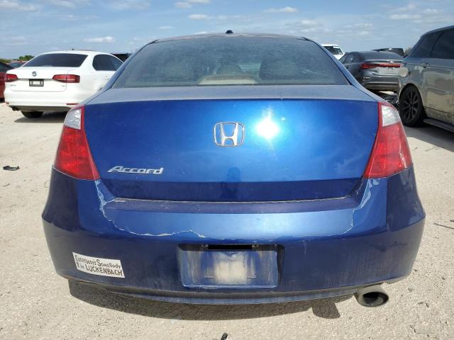 1HGCS128X8A019789 - 2008 HONDA ACCORD EXL BLUE photo 6