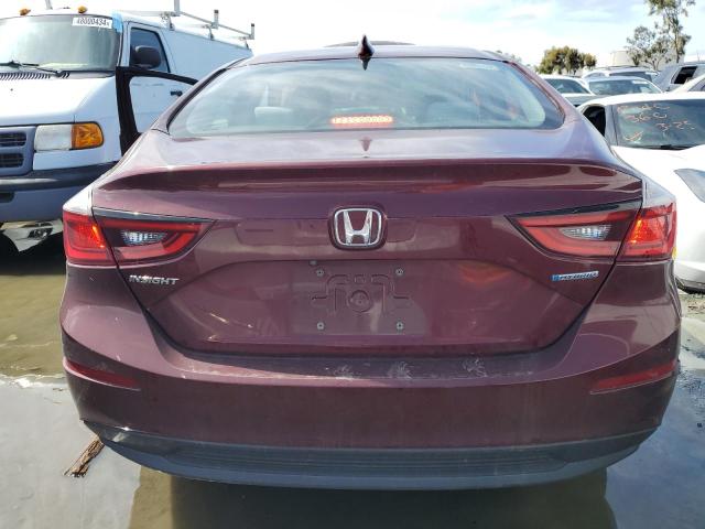 19XZE4F54KE029028 - 2019 HONDA INSIGHT EX BURGUNDY photo 6