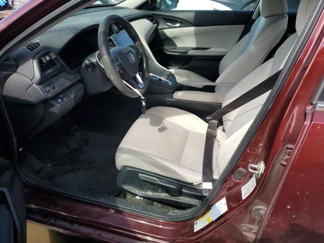 19XZE4F54KE029028 - 2019 HONDA INSIGHT EX BURGUNDY photo 7