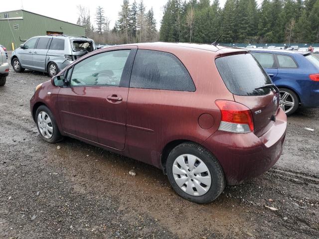 JTDJT4K36A5315531 - 2010 TOYOTA YARIS MAROON photo 2