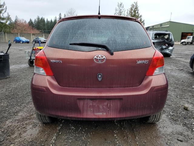 JTDJT4K36A5315531 - 2010 TOYOTA YARIS MAROON photo 6