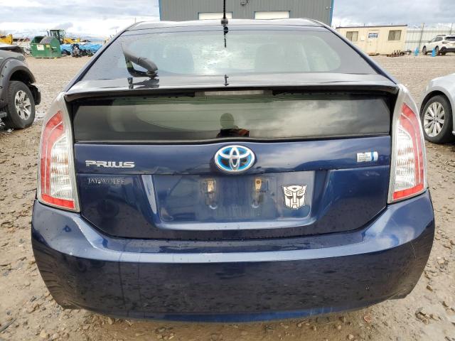 JTDKN3DU4D1720572 - 2013 TOYOTA PRIUS BLUE photo 6