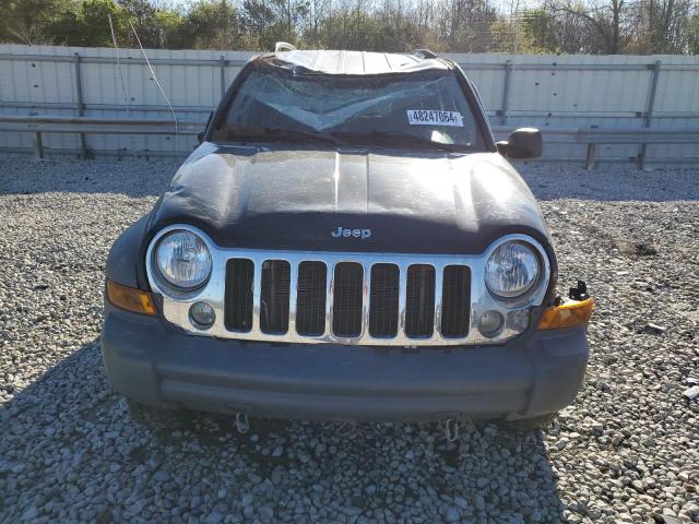 1J4GL48K55W630078 - 2005 JEEP LIBERTY SPORT BLACK photo 5