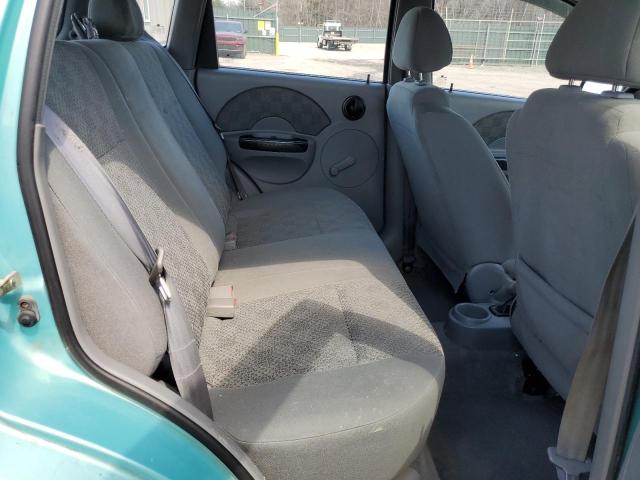 KL1TD62675B503128 - 2005 CHEVROLET AVEO BASE TURQUOISE photo 10