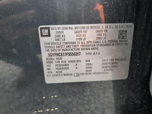 3GYFNCE37FS556267 - 2015 CADILLAC SRX PERFORMANCE COLLECTION GRAY photo 13