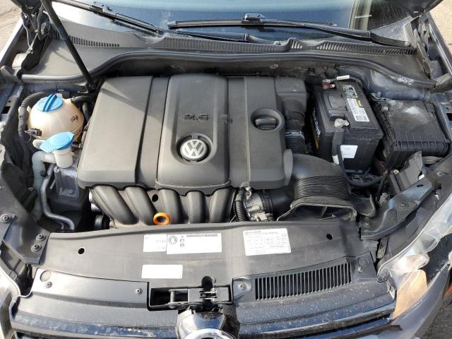 WVWAB7AJ7CW054248 - 2012 VOLKSWAGEN GOLF GRAY photo 11