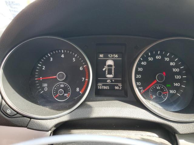 WVWAB7AJ7CW054248 - 2012 VOLKSWAGEN GOLF GRAY photo 9