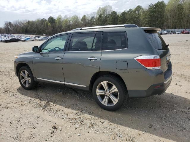 5TDYK3EH8BS037570 - 2011 TOYOTA HIGHLANDER LIMITED GRAY photo 2