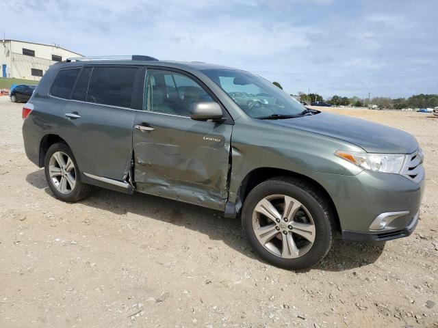 5TDYK3EH8BS037570 - 2011 TOYOTA HIGHLANDER LIMITED GRAY photo 4