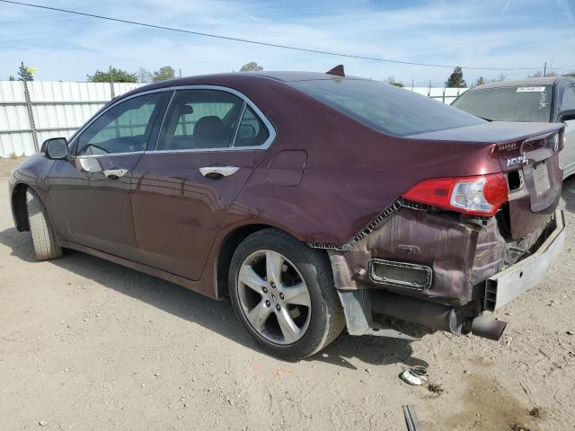 JH4CU2F66AC030742 - 2010 ACURA TSX BURGUNDY photo 2