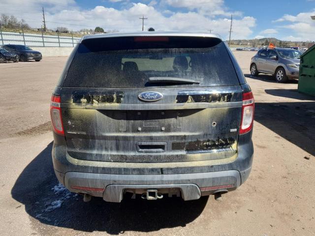 1FM5K8AR6EGA18296 - 2014 FORD EXPLORER POLICE INTERCEPTOR შავი ფოტო 6