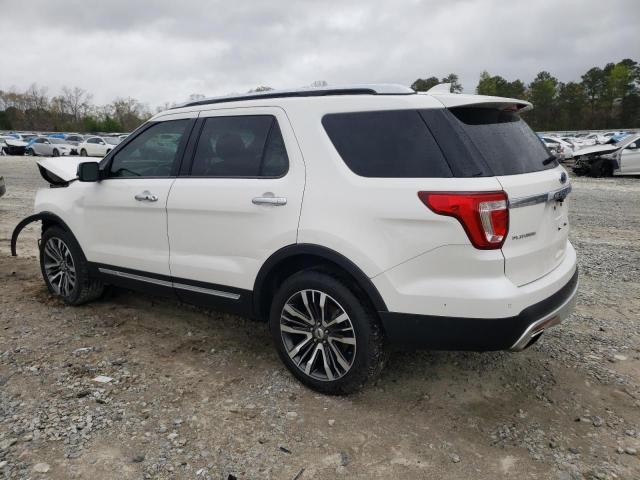 1FM5K8HTXGGD33705 - 2016 FORD EXPLORER PLATINUM WHITE photo 2