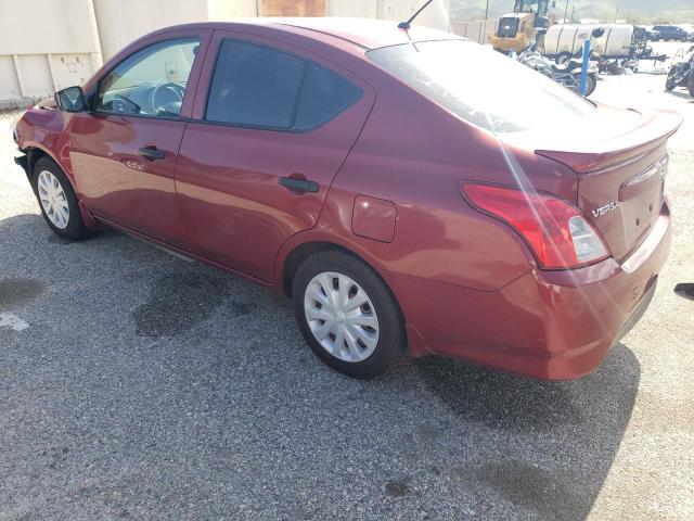 3N1CN7AP2GL833625 - 2016 NISSAN VERSA S RED photo 2