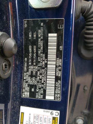 JTEBU5JR0G5294726 - 2016 TOYOTA 4RUNNER SR5/SR5 PREMIUM 蓝色 照片 12