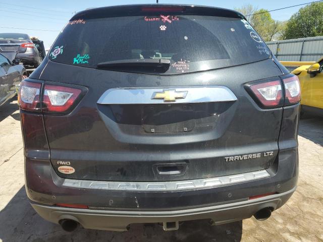 1GNKVLKD6DJ155204 - 2013 CHEVROLET TRAVERSE LTZ BLACK photo 6