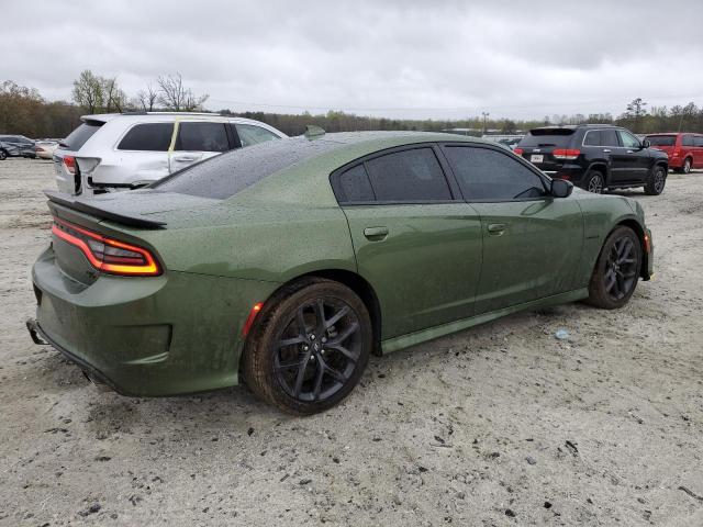 2C3CDXCTXNH110481 - 2022 DODGE CHARGER R/T GREEN photo 3