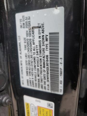 5FNYF8H53LB018496 - 2020 HONDA PASSPORT EXL BLACK photo 13
