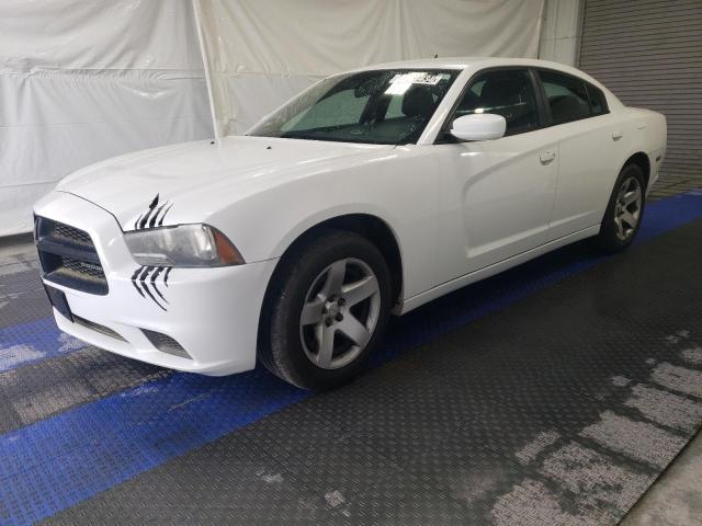 2C3CDXAG6EH287163 - 2014 DODGE CHARGER POLICE WHITE photo 1