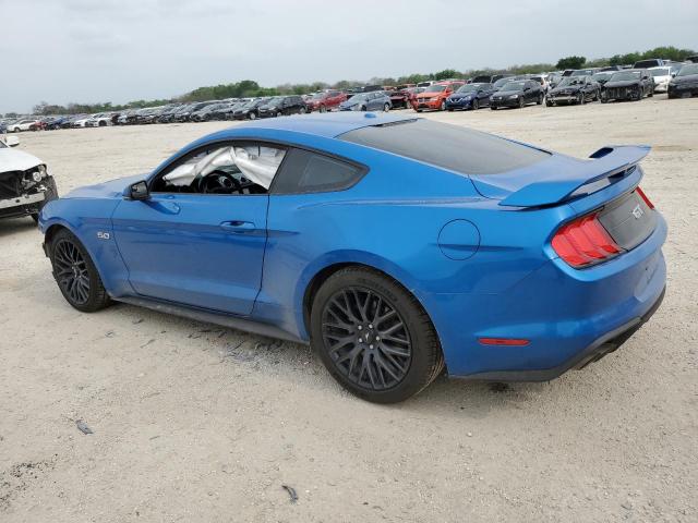 1FA6P8CF4K5196315 - 2019 FORD MUSTANG GT BLUE photo 2
