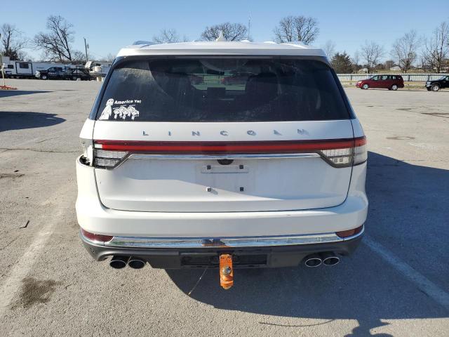 5LM5J7WCXMGL07498 - 2021 LINCOLN AVIATOR RESERVE WHITE photo 6