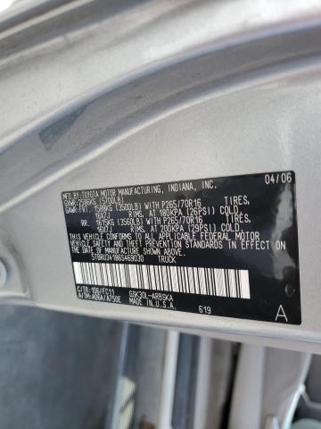 5TBRU34186S469030 - 2006 TOYOTA TUNDRA ACCESS CAB SR5 SILVER photo 13