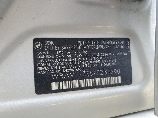 WBAVT73557FZ35290 - 2007 BMW 328 XIT SILVER photo 12
