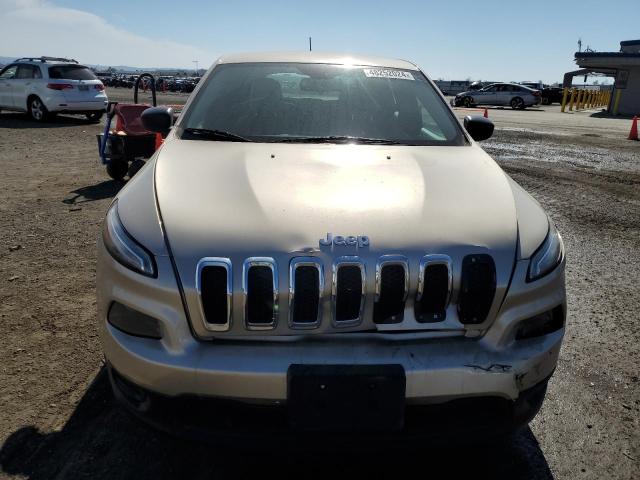 1C4PJLAB5FW782928 - 2015 JEEP CHEROKEE SPORT TAN photo 5