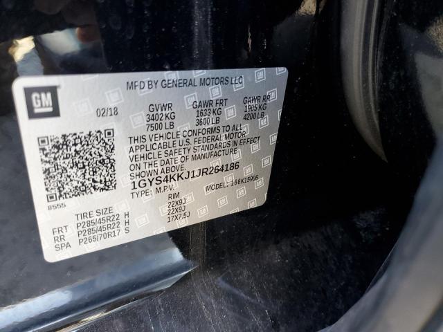 1GYS4KKJ1JR264186 - 2018 CADILLAC ESCALADE ESV PLATINUM შავი ფოტო 13