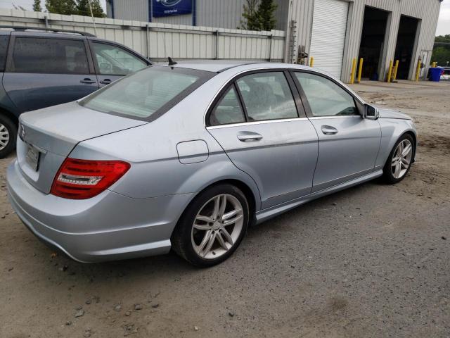 WDDGF4HB0DR270539 - 2013 MERCEDES-BENZ C 250 BLUE photo 3