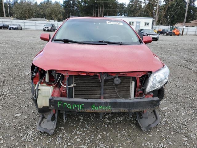 1NXBU4EE0AZ350131 - 2010 TOYOTA COROLLA BASE RED photo 5