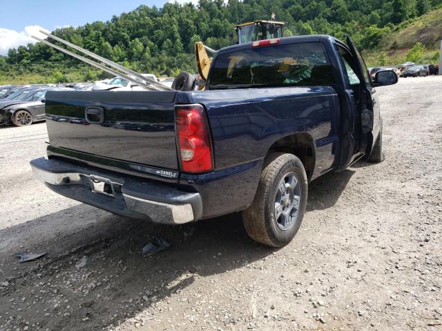 1GCEC14X57Z186683 - 2007 CHEVROLET SILVERADO C1500 CLASSIC Mavi foto 4