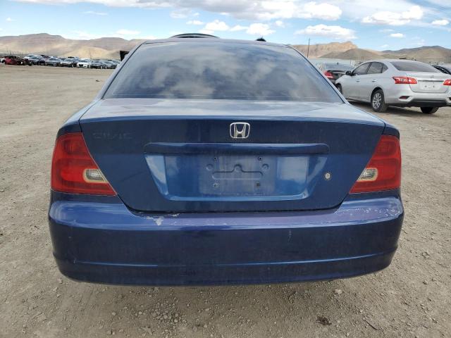 1HGEM229X1L061875 - 2001 HONDA CIVIC SI BLUE photo 6