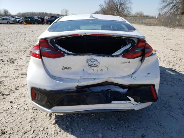 KMHC85LC7JU064910 - 2018 HYUNDAI IONIQ LIMITED WHITE photo 6