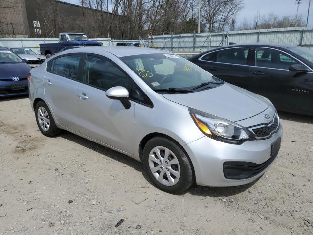 KNADM4A35E6363241 - 2014 KIA RIO LX SILVER photo 4