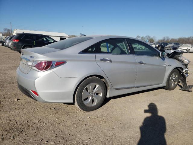 KMHEC4A43EA117722 - 2014 HYUNDAI SONATA HYBRID SILVER photo 3