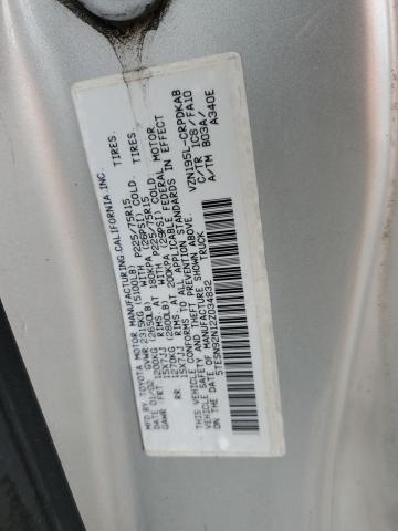 5TESN92N12Z034832 - 2002 TOYOTA TACOMA XTRACAB PRERUNNER 银色 照片 12