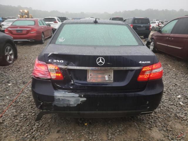 WDDHF8JB2DA696124 - 2013 MERCEDES-BENZ E 350 4MATIC BLUE photo 6